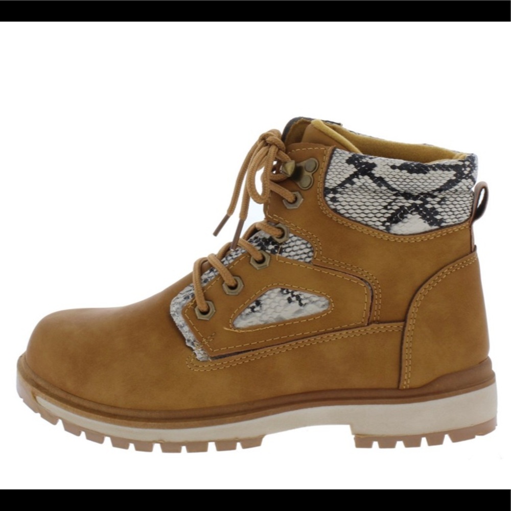 Mustard Colored Snakeskin Boot